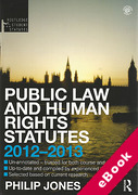 Cover of Routledge Student Statutes: Public Law and Human Rights 2011 - 2012 (eBook)