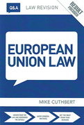 Cover of Routledge Law Revision Q&A: European Union Law