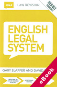 Cover of Routledge Law Revision Q&#38;A: English Legal System (eBook)