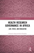 Cover of Health Research Governance in Africa