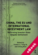 Cover of China, the EU and International Investment Law Reforming Investor-State Dispute Settlement (eBook)
