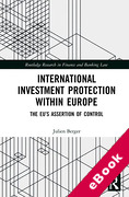 Cover of International Investment Protection within Europe: The EU's Assertion of Control (eBook)