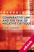 Cover of Comparative Law and the Task of Negative Critique (eBook)