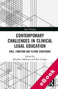 Cover of Contemporary Challenges in Clinical Legal Education: Role, Function and Future Directions (eBook)