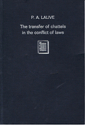 Cover of The Transfer of Chattels in the Conflict of Laws