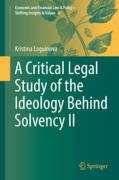 Cover of A Critical Legal Study of the Ideology Behind Solvency II