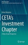 Cover of CETA's Investment Chapter: A Rule of Law Perspective