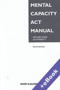 Cover of Mental Capacity Act Manual (Book &#38; eBook Pack)