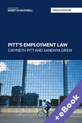 Cover of Pitt's Employment Law (Book &#38; eBook Pack)