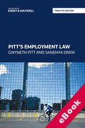 Cover of Pitt's Employment Law (eBook)