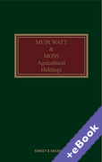 Cover of Muir Watt &#38; Moss: Agricultural Holdings (Book &#38; eBook Pack)