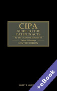 Cover of CIPA Guide to the Patents Acts: 9th ed with 4th Supplement (Book &#38; eBook Pack)
