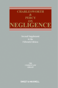 Cover of Charlesworth &#38; Percy on Negligence 15th ed: 2nd Supplement