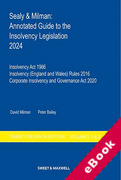 Cover of Sealy &#38; Milman: Annotated Guide to the Insolvency Legislation 2024 Volumes 1 &#38; 2 (eBook)