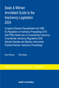 Cover of Sealy &#38; Milman: Annotated Guide to the Insolvency Legislation 2024 Volume 2