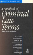 Cover of A Handbook of Criminal Law Terms