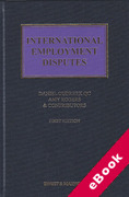 Cover of International Employment Disputes (eBook)