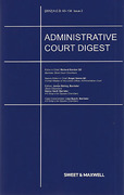 Cover of Administrative Court Digest: Issues and Bound Volume
