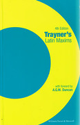 Cover of Trayner's Latin Maxims