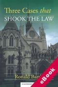 Cover of Three Cases that Shook the Law (eBook)